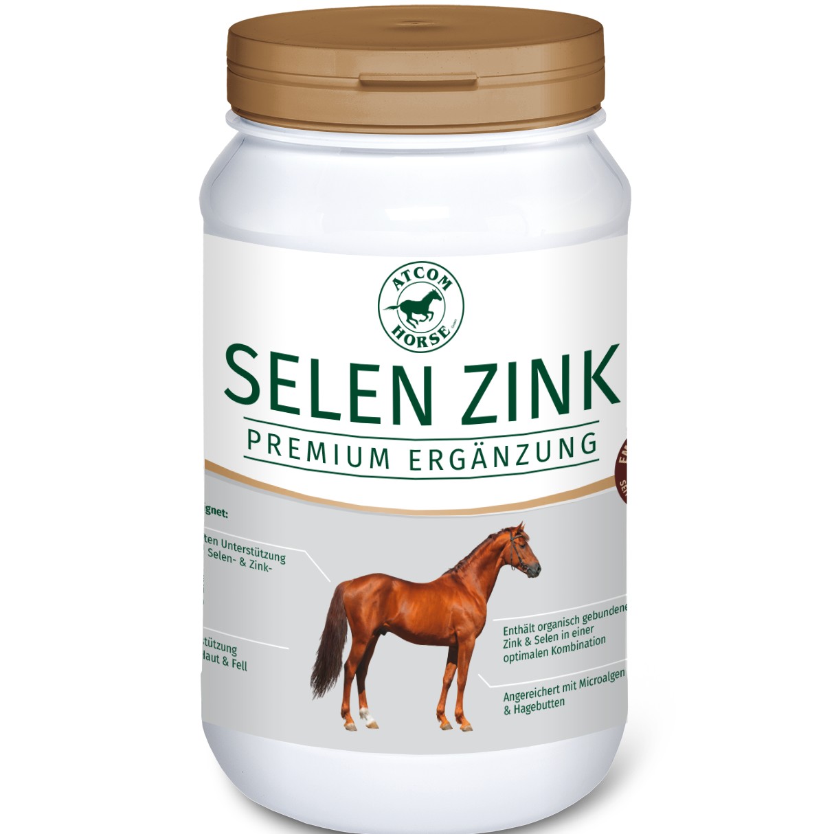 Atcom Selen Zink Dose Premium Ergänzung