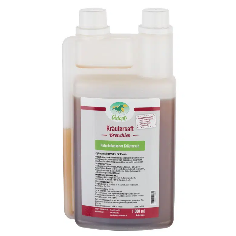 Flasche Galopp Kräutersaft Bronchien 1l