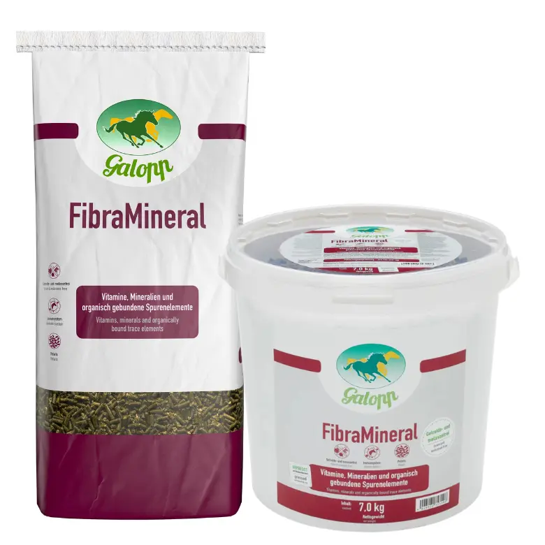 Futtersack und Eimer Galopp Fibra Mineral