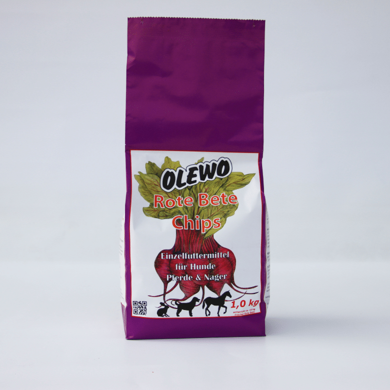 Futterbeutel Olewo Rote Bete Chips