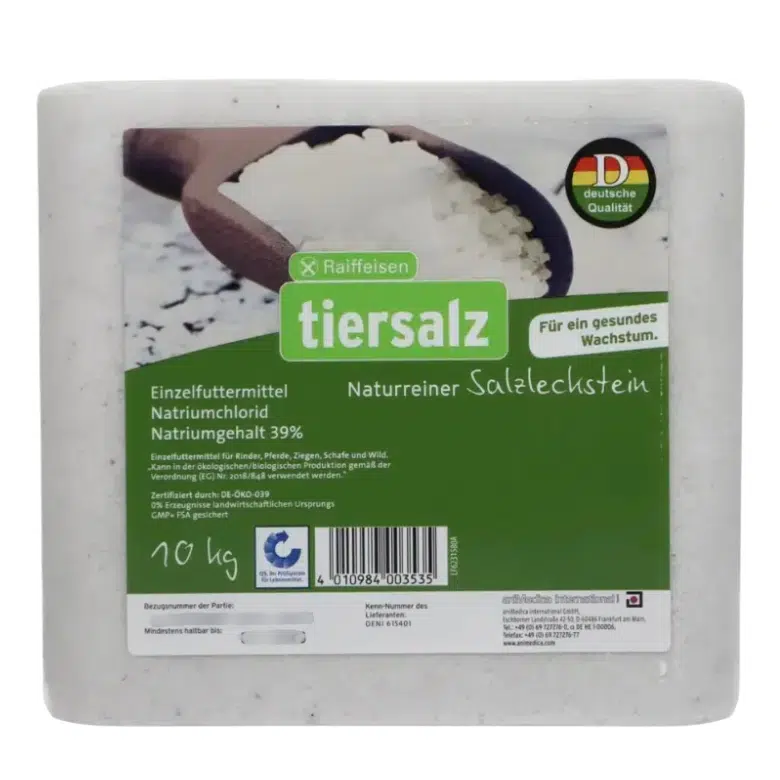Abbildung Raiffeisen Tiersalz naturreiner Salzleckstein 10 kg