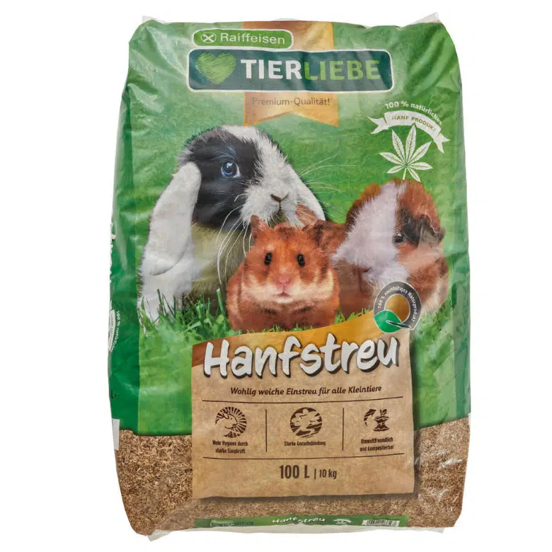 Futtersack Tierliebe Hanfstreu 10kg