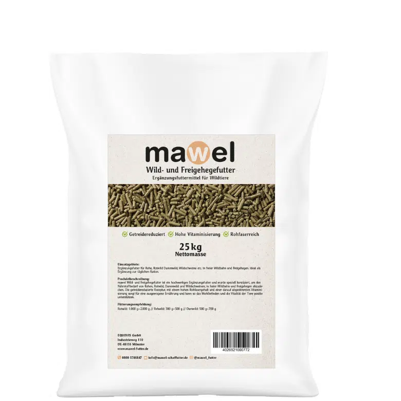 Futtersack Mawl Wild und Freigehegefutter 25kg