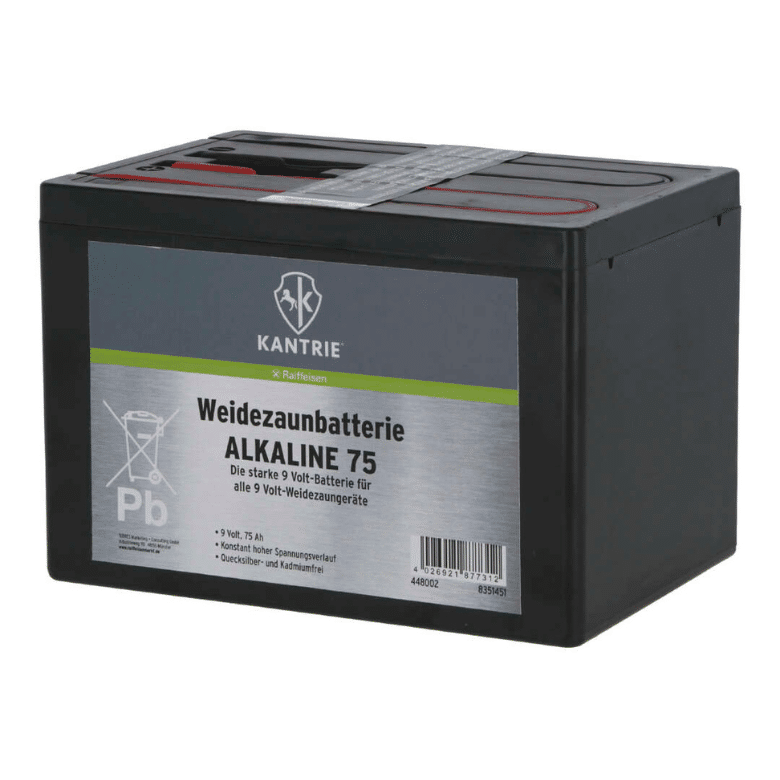 Batterie Kantrie Weidezaunbatterie Alkaline 75 AH 9V