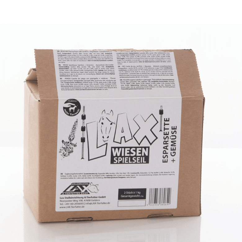 Futterbeutel Lax Wiesen Spielseil Esparesette Gemüse