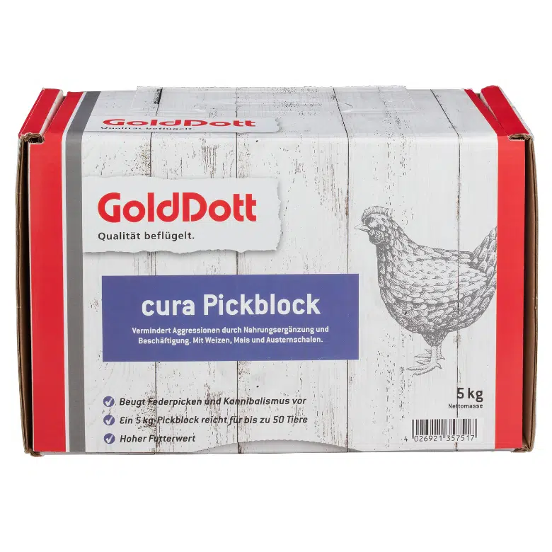 Futterpaket GoldDott Cura Pickblock 5kg