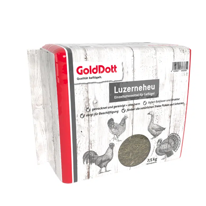 Futterballen GoldDott Luzerneheu für Gefügel 7,5kg