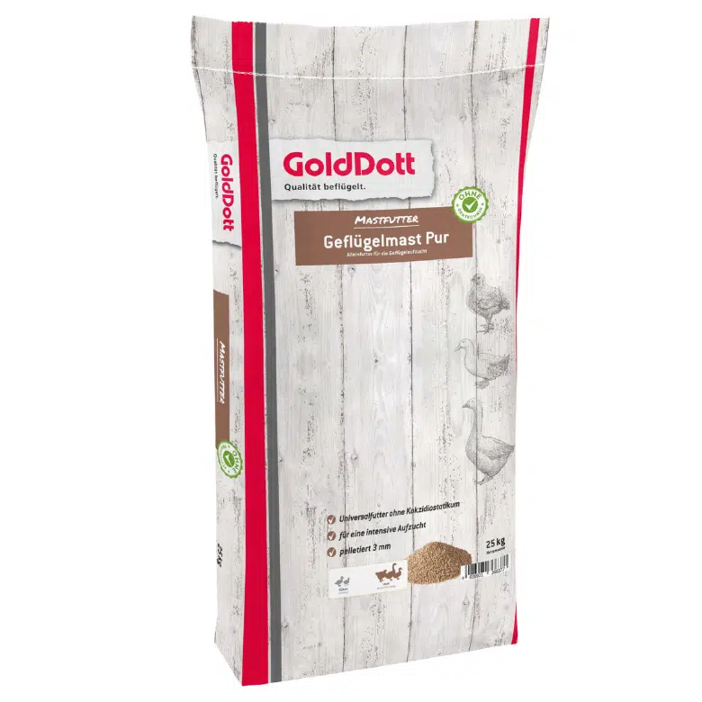 Futtersack GoldDott Geflügelmast Pur 25kg